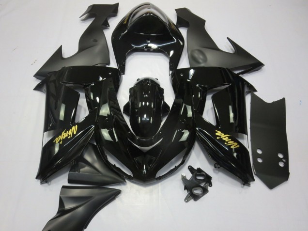 Noir & Or 06-07 Kawasaki ZX10R Carénage Noir & Or 06-07 Kawasaki ZX10R Carénage