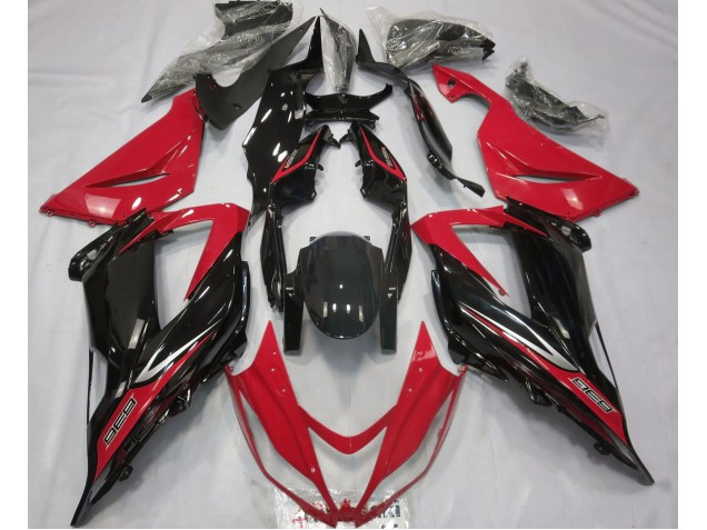 Noir & Rouge 13-18 Kawasaki ZX6R Carénage