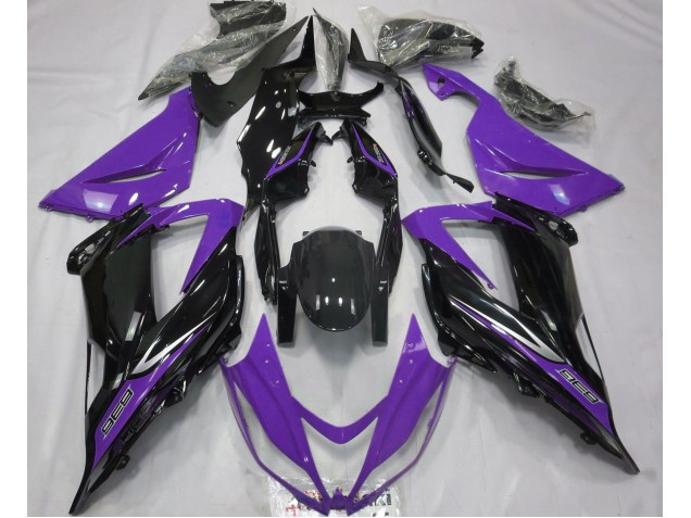 Noir & Violet 13-18 Kawasaki ZX6R Carénage