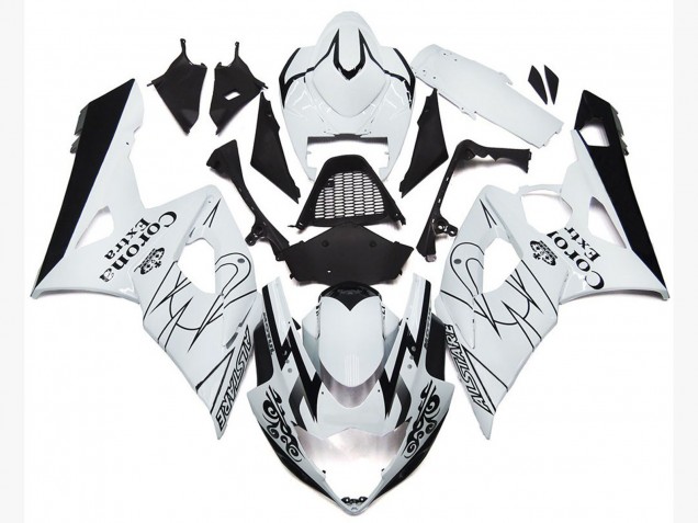 OEM Style Blanc Corona 05-06 Suzuki GSXR 1000 Carénage OEM Style Blanc Corona 05-06 Suzuki GSXR 1000 Carénage