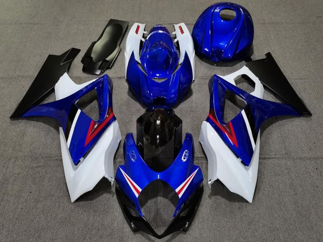 OEM Style Bleu Brillant & Blanc 07-08 Suzuki GSXR 1000 Carénage OEM Style Bleu Brillant & Blanc 07-08 Suzuki GSXR 1000 Carénage
