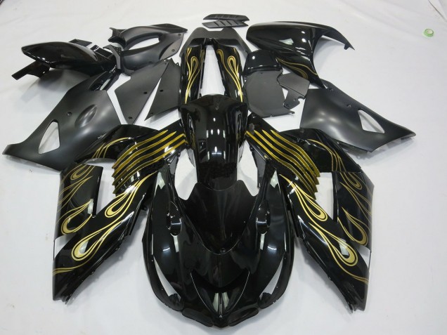 Or Noir 06-11 Kawasaki ZX14R Carénage Or Noir 06-11 Kawasaki ZX14R Carénage
