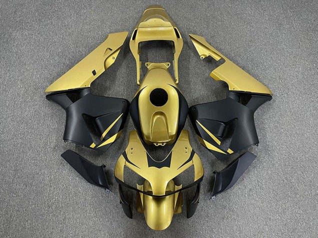 Or & Noir Mat 03-04 Honda CBR600RR Carénage Or & Noir Mat 03-04 Honda CBR600RR Carénage