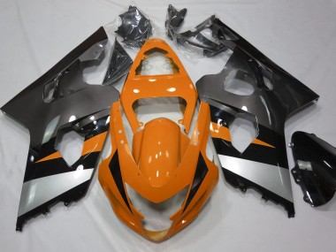 Orange & Argent 04-05 Suzuki GSXR 600-750 Carénage