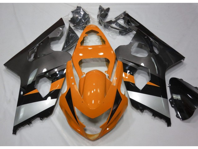 Orange & Argent 04-05 Suzuki GSXR 600-750 Carénage Orange & Argent 04-05 Suzuki GSXR 600-750 Carénage
