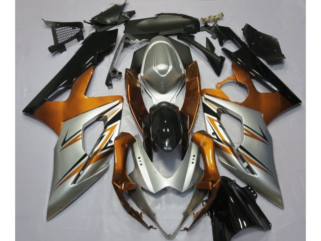 Orange Argent & Noir 05-06 Suzuki GSXR 1000 Carénage