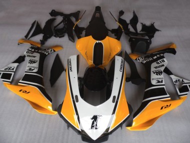 Orange & Blanc 15-19 Yamaha R1 Carénage
