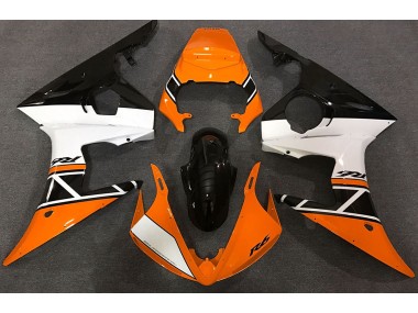 Orange Blanc & Noir 03-04 Yamaha R6 Carénage