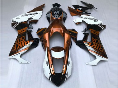 Orange & Blanc Personnalisé 17-23 Honda CBR1000RR Carénage