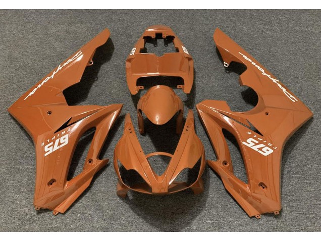 Orange Brillant 06-08 Triumph Daytona 675 Carénage Orange Brillant 06-08 Triumph Daytona 675 Carénage