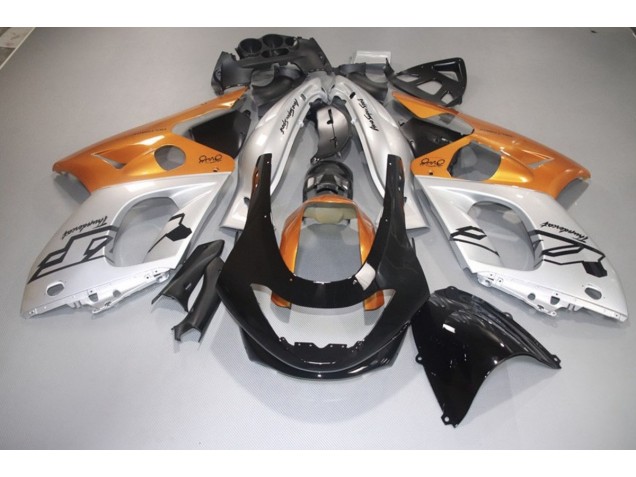 Orange Brillant Argent & Noir 98-07 Yamaha YZF600 Carénage Orange Brillant Argent & Noir 98-07 Yamaha YZF600 Carénage