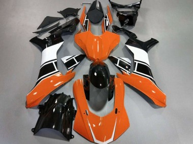 Orange Brillant Blanc & Noir 15-19 Yamaha R1 Carénage