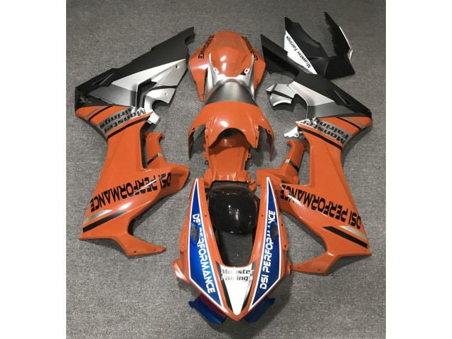 Orange Brillant & Bleu 17-23 Honda CBR1000RR Carénage