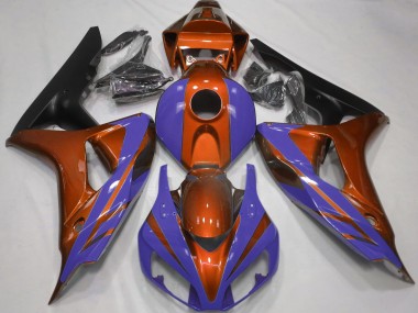 Orange Brillant & Bleu Foncé 06-07 Honda CBR1000RR Carénage