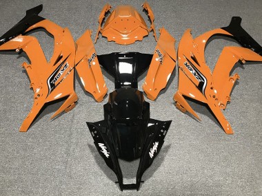 Orange Brillant & Logos 11-15 Kawasaki ZX10R Carénage