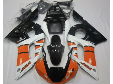 Orange Brillant & Noir 98-02 Yamaha R6 Carénage
