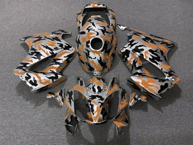Orange Camouflage 02-12 Honda VFR800 Carénage