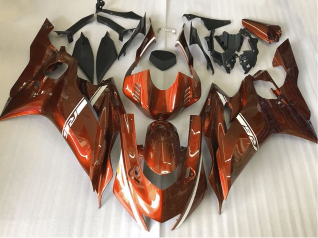 Orange Foncé 17-21 Yamaha R6 Carénage Orange Foncé 17-21 Yamaha R6 Carénage