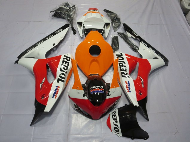 Orange Repsol 06-07 Honda CBR1000RR Carénage Orange Repsol 06-07 Honda CBR1000RR Carénage