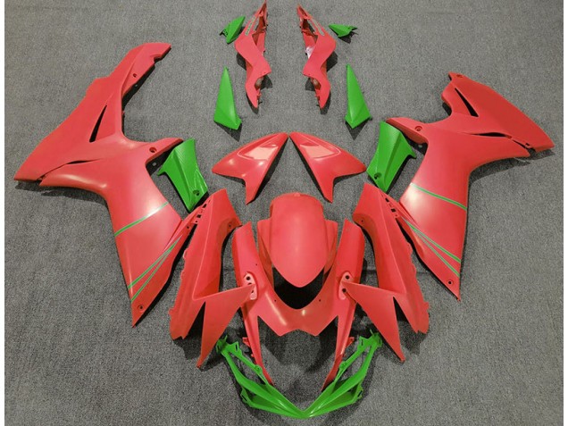 Pamplemousse Mat Rouge & Vert 11-24 Suzuki GSXR 600-750 Carénage Pamplemousse Mat Rouge & Vert 11-24 Suzuki GSXR 600-750 Carénage