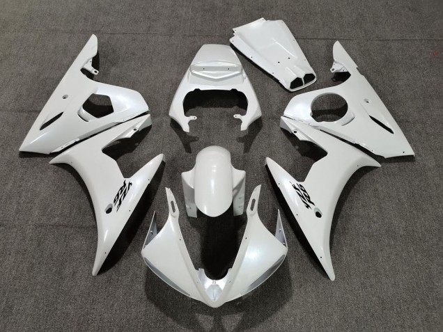 Perle Blanche 05 Yamaha R6 Carénage Perle Blanche 05 Yamaha R6 Carénage
