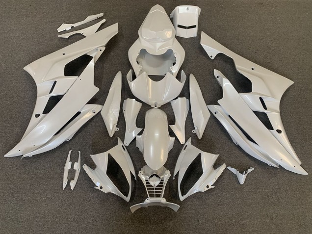 Perle Blanche 06-07 Yamaha R6 Carénage Perle Blanche 06-07 Yamaha R6 Carénage
