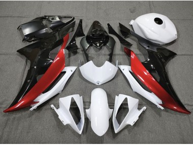 Personnalisé Rouge Noir & Blanc 08-16 Yamaha R6 Carénage