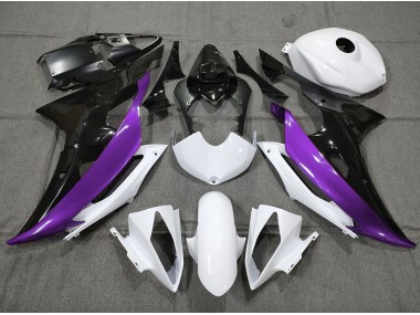 Personnalisé Violet Noir & Blanc 08-16 Yamaha R6 Carénage