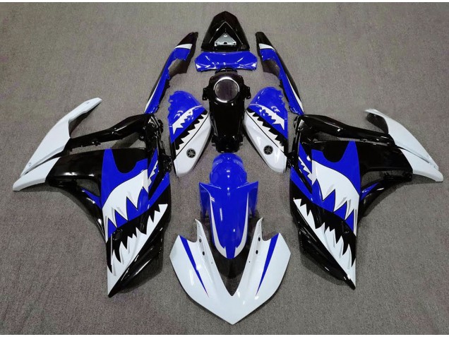 Requin Blanc & Bleu 15-18 Yamaha R3 Carénage