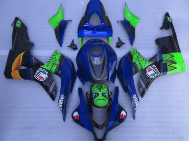Requin Bleu & Vert 07-08 Honda CBR600RR Carénage