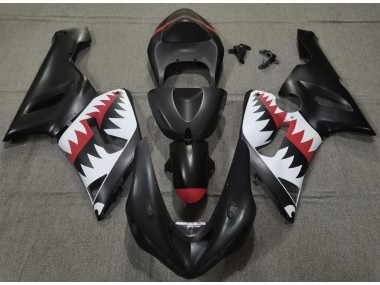 Requin Noir Mat 05-06 Kawasaki ZX6R Carénage