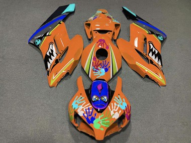 Requin Orange 04-05 Honda CBR1000RR Carénage