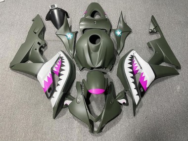 Requin Vert Mat & Rose 07-08 Honda CBR600RR Carénage