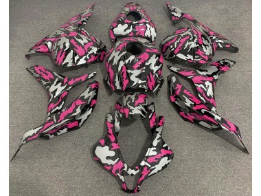Rose & Argent Camo 09-12 Honda CBR600RR Carénage