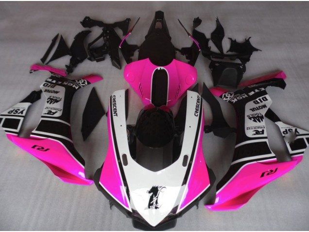 Rose Brillant & Blanc 15-19 Yamaha R1 Carénage