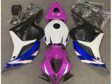 Rose Brillant Blanc & Bleu 09-12 Honda CBR600RR Carénage