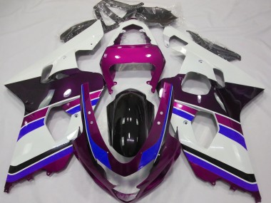 Rose Brillant & Bleu 04-05 Suzuki GSXR 600-750 Carénage