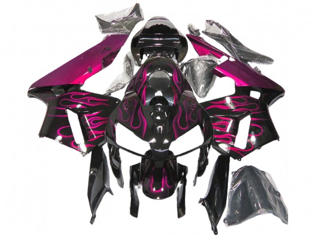 Rose Brillant Flamme 05-06 Honda CBR600RR Carénage Rose Brillant Flamme 05-06 Honda CBR600RR Carénage