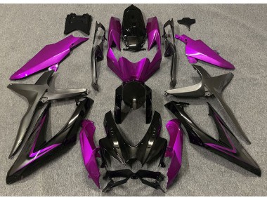 Rose Brillant & Vert R 08-10 Suzuki GSXR 600-750 Carénage