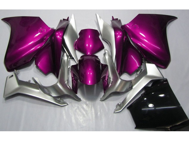 Rose Foncé & Argent 10-13 Honda VFR1200 Carénage Rose Foncé & Argent 10-13 Honda VFR1200 Carénage