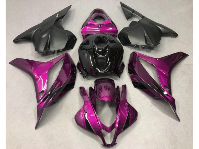 Rose Foncé Avec Du Noir 09-12 Honda CBR600RR Carénage Rose Foncé Avec Du Noir 09-12 Honda CBR600RR Carénage