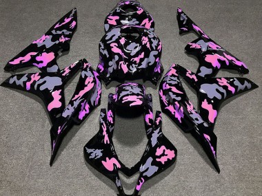 Rose & Gris Camouflage 07-08 Honda CBR600RR Carénage