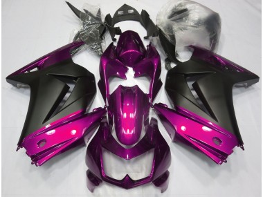 Rose & Noir Mat 08-12 Kawasaki Ninja 250 Carénage