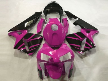 Rose Vif & Noir Brillant 03-04 Honda CBR600RR Carénage