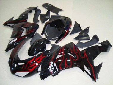 Rosso Fiamma 06-07 Kawasaki ZX10R Carénage