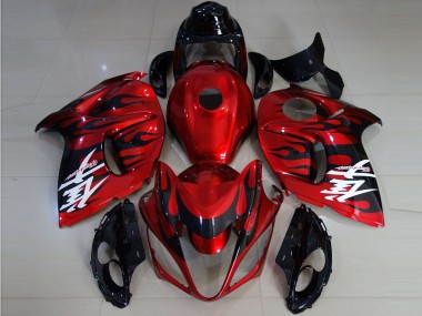 Rosso Vibrante E Fiamma 08-20 Suzuki GSXR 1300 Carénage