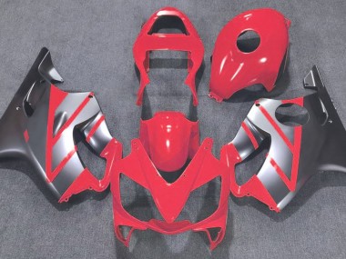 Rouge & Argent Mat 01-03 Honda CBR600 F4i Carénage