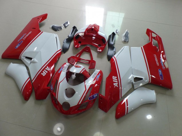 Rouge & Blanc 03-04 Ducati 749 999 Carénage Rouge & Blanc 03-04 Ducati 749 999 Carénage