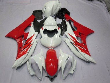 Rouge & Blanc 06-07 Yamaha R6 Carénage