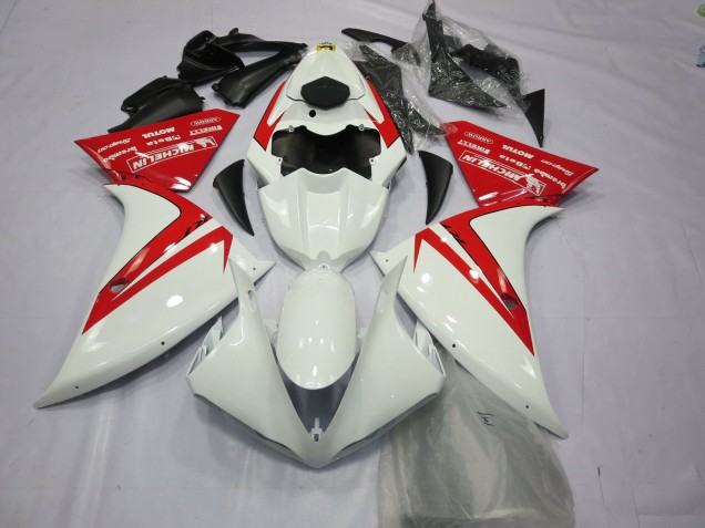 Rouge & Blanc 12-14 Yamaha R1 Carénage Rouge & Blanc 12-14 Yamaha R1 Carénage